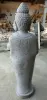 Product image 5 of the product “Standing Buddha with floral carving, Abudaya position. 40 x 31 x 154cm. Natural stone (river stone), stonemasonry ”